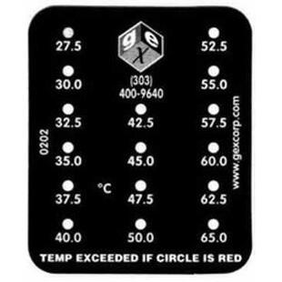 美国GEX辐照温度指示标签纸贴片高精度温度指示标签 进口优品