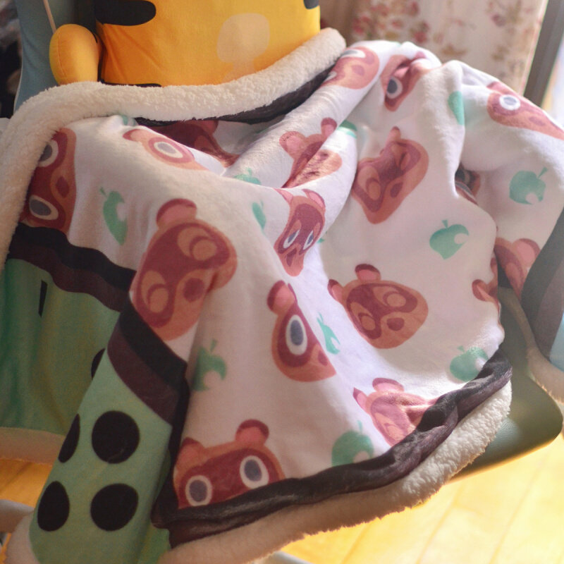 Find Tom Nook神奇狸克在哪里法兰绒动物森友会毯子NS游戏机毛毯