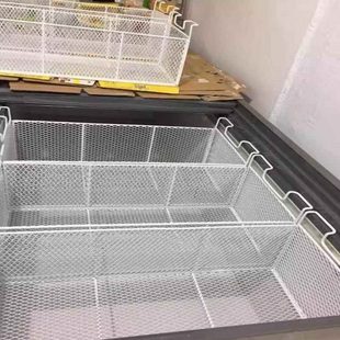 置物架内筐冰箱物挂篮冰柜栏神器分隔盒专用内置大部收纳整理篮子