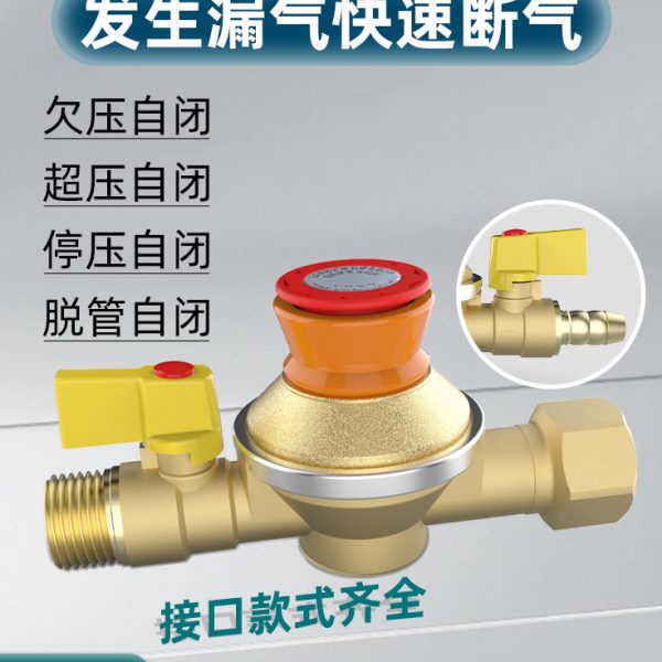 过保护断漏超压道自闭气流防漏露泄自动天然气管安全阀家用阀气