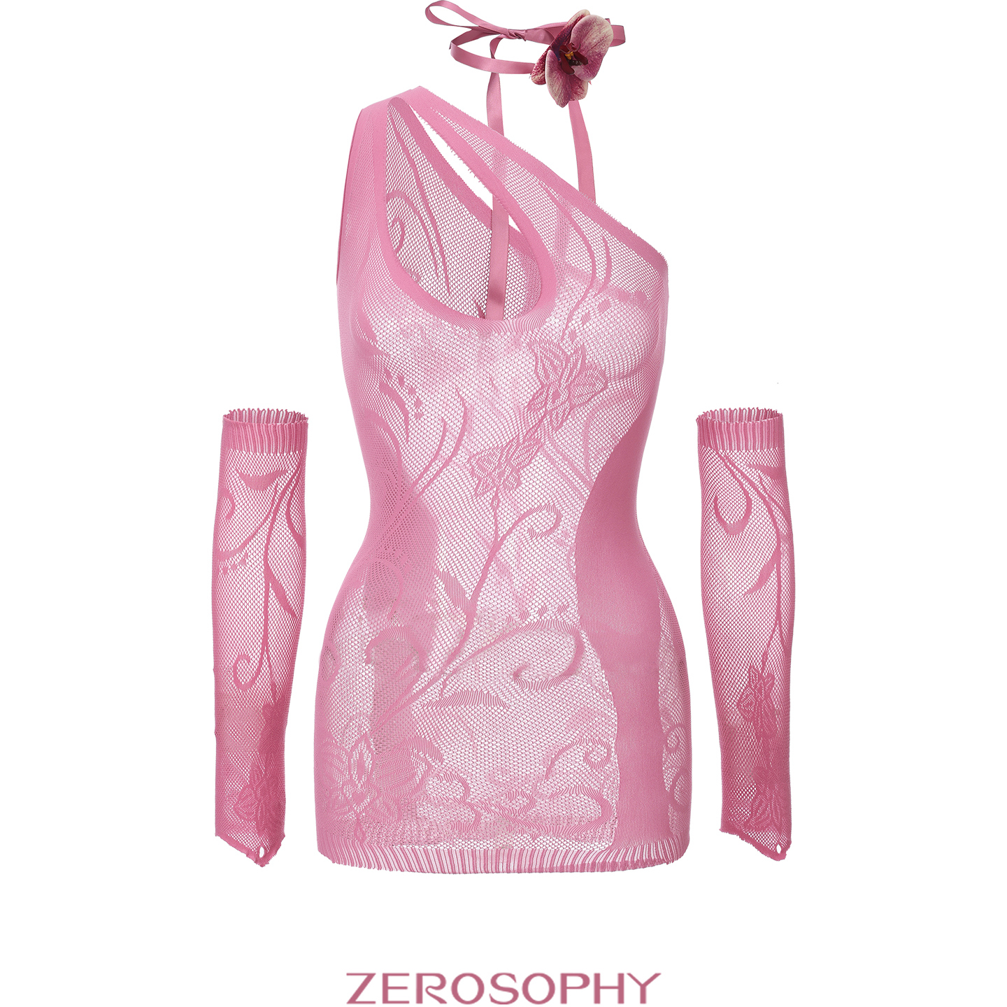 Zerosophy性感渔网可撕透视内衣