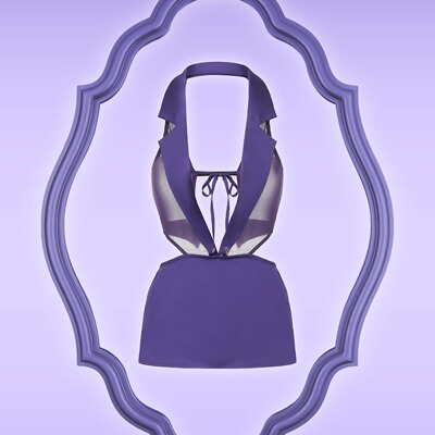 Zerosophy性感短款透视qq睡衣女