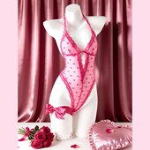 似欲Zerosophy「痴人之爱」情人节蕾丝镂空高开衩连体衣诱情调女