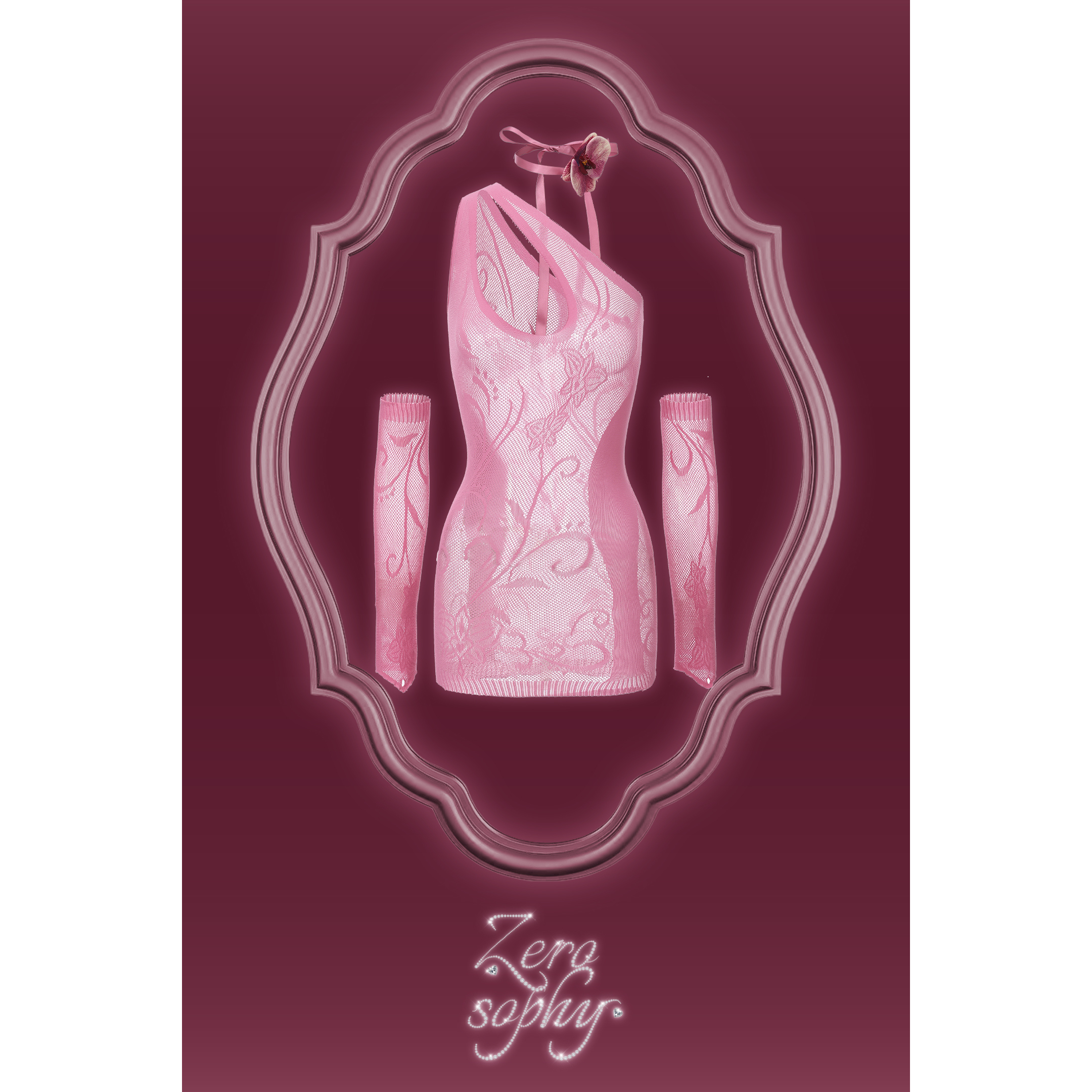 Zerosophy性感渔网可撕透视内衣