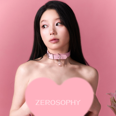 Zerosophy甜美情侣项圈choker粉