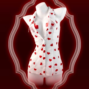 Zerosophy「针爱」性感制服透视网纱睡裙白衣天使qq内衣睡衣cos女