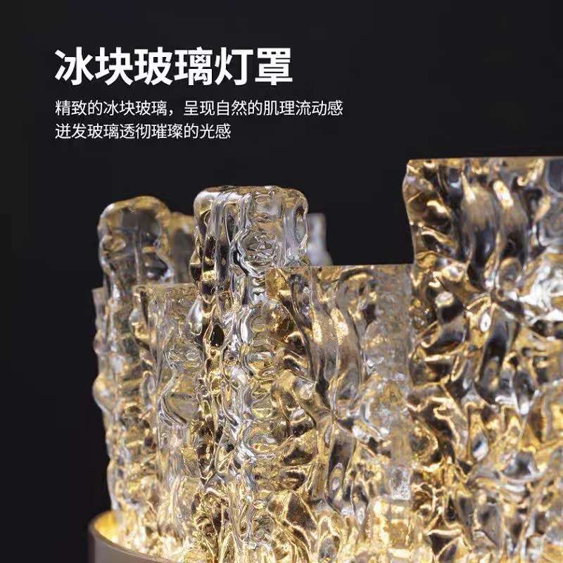 后现代轻奢吊灯不锈钢玻璃餐厅卧室灯简约led客厅灯室内样板房灯