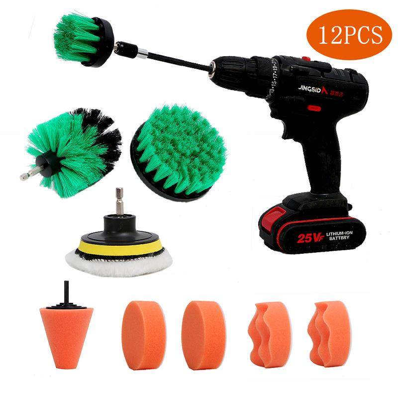 家具汽车清洁电钻抛光刷套装跨境货源 电动清洁工具刷头海绵厂X20,电子元器件市场,集成电路（IC）,淘宝优惠券,粉丝福利购,淘宝优惠卷