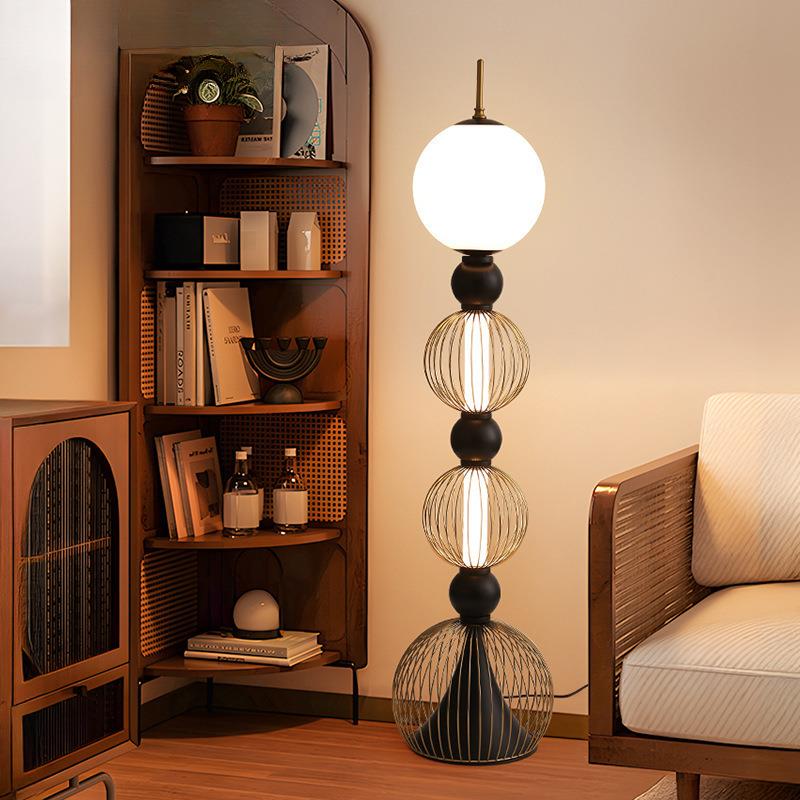 葫芦设计师意大利旁客厅卧室沙发中落地灯古风艺术墙角灯立式
