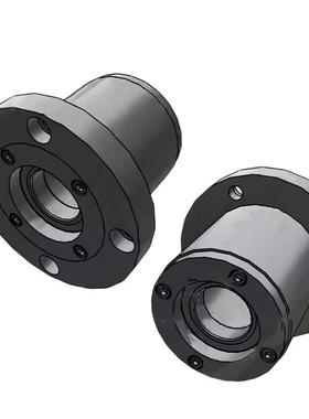 BJA01双轴承带盖板圆型法兰深沟球轴承转轴组件 BJA02 GBGC GBGCB