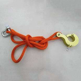 电力施工工具铝合金保护钩蚕丝导线后备保护绳高空作业防护安全绳