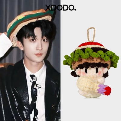 钩织黄子弘凡同款汉堡帽包挂件