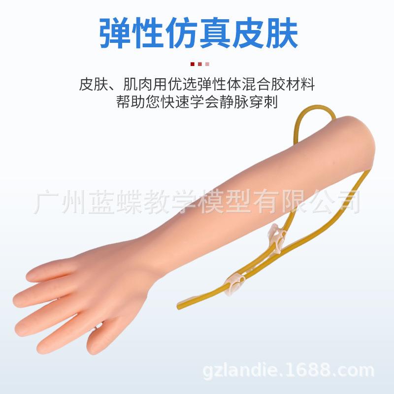 动静脉穿刺输液肌肉注射训练手臂模型护士练习留置针打针抽血模具