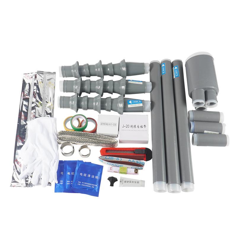 冷缩电缆终端头.-kv户内外高压电缆附件绝缘管单芯三芯电缆头