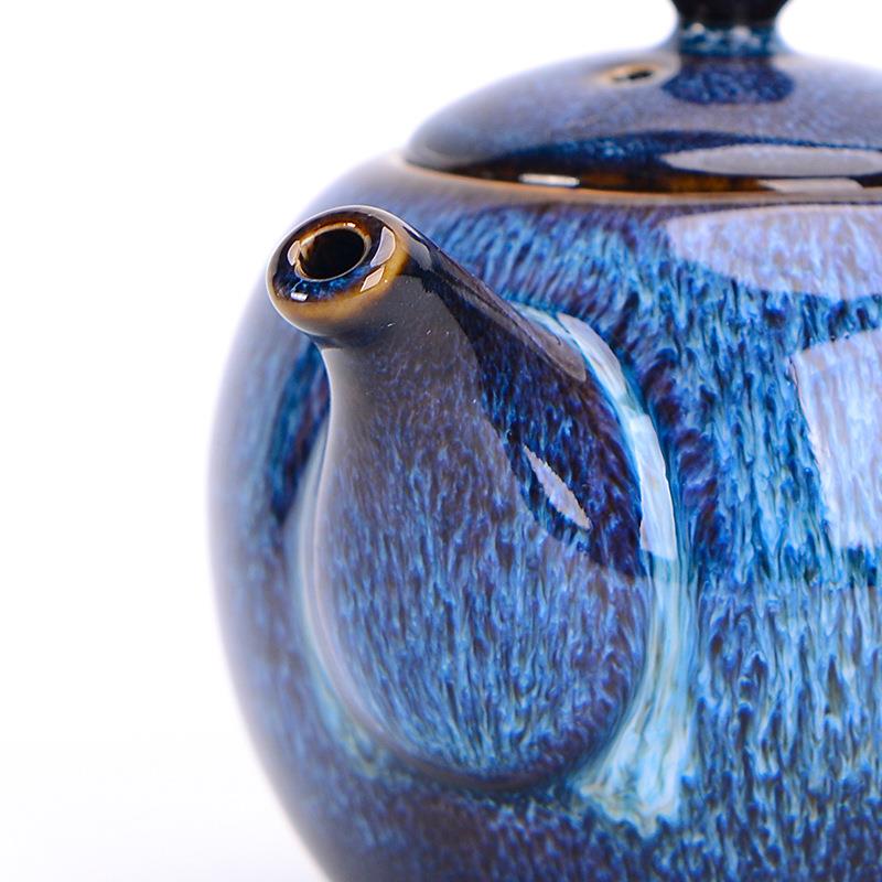 德化创意钧窑茶具套装陶瓷窑变功夫茶壶整套商务礼品定logo