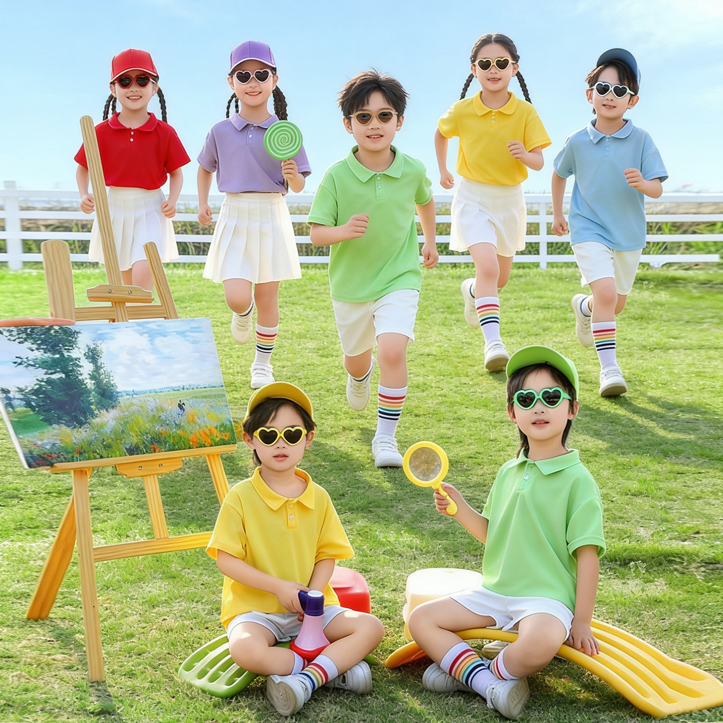 儿童啦啦队演出服装幼儿