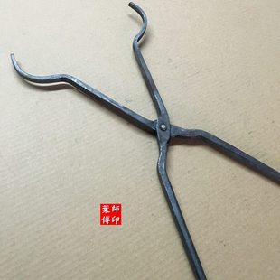 手工夹钳圆口夹持物夹子铝锭钳火钳打铁钳铁匠钳产品夹玻璃杯夹子