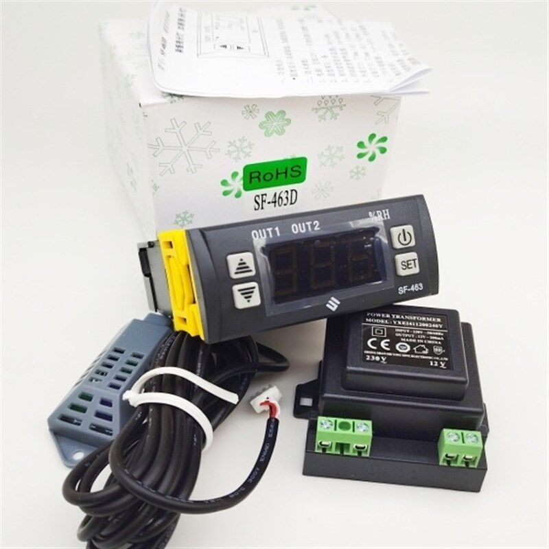 尚方 SF-463D红酒柜自动除湿加湿湿度控制器电子显示温仪温控器