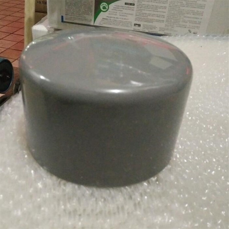 UPVC堵头PVC堵头封头灰色管帽4050 63 75 90 110 140 160 200 250