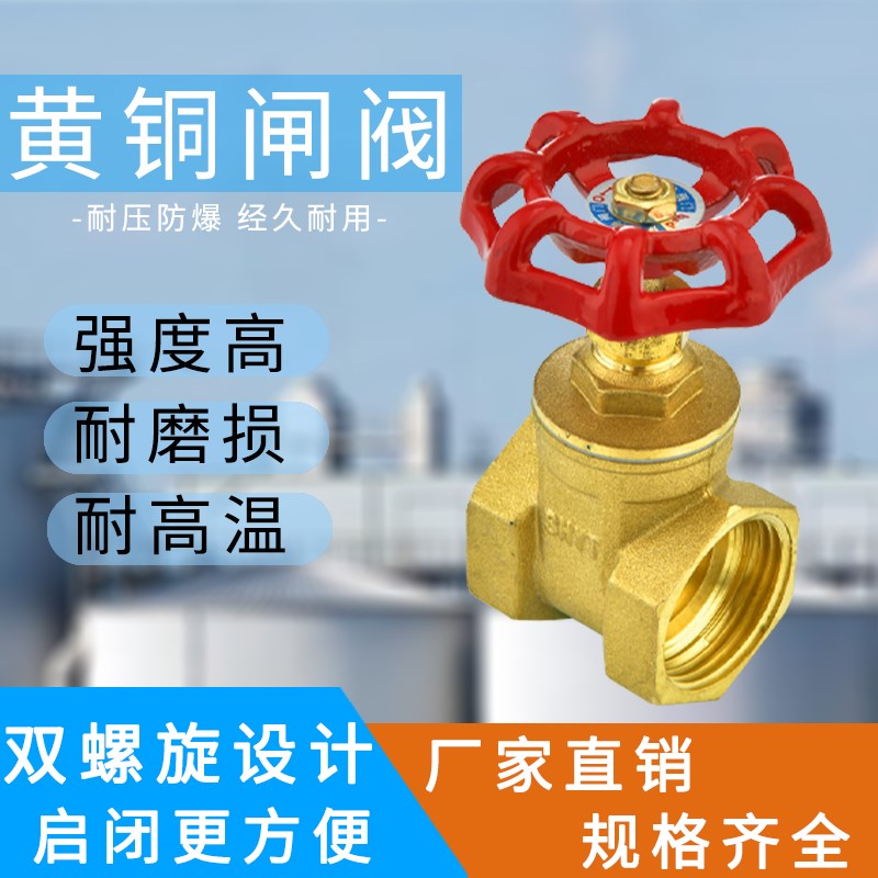 全铜闸阀开关4分6分1寸2dn15 20 25 32 50铜闸阀自来水总阀阀门40