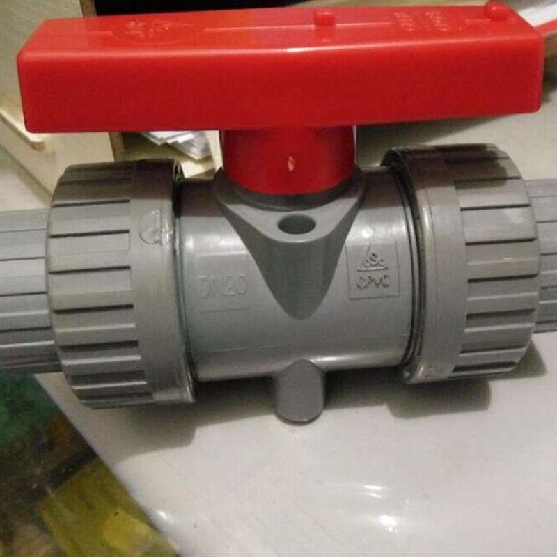 CPVC活接球阀双活接球阀SCH80 CPVC美标国标双活接球阀门DN15 100