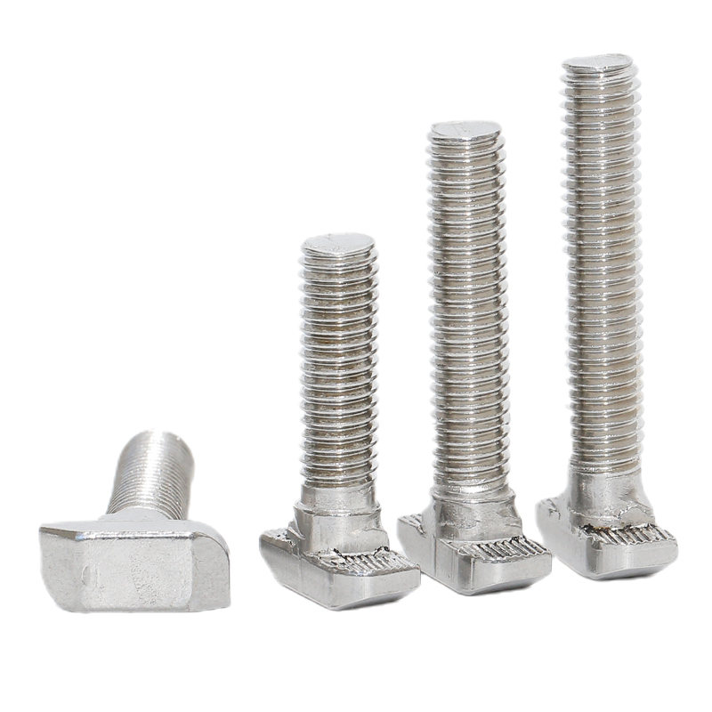 304不锈钢欧标T型螺丝铝型材T型螺栓螺母M5M6M8M10 20/30/40/45型