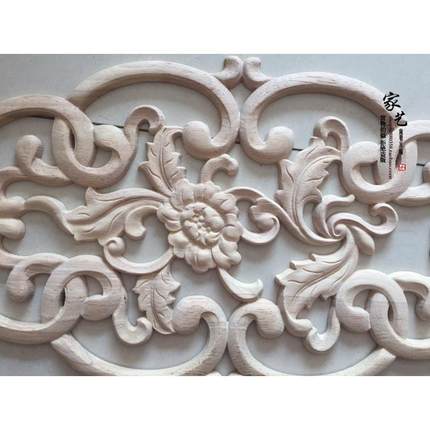 东阳木雕雕刻欧式中式贴花实木家具装饰配件衣橱柜抽屉木花片贴片