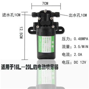 水泵家用自吸抽水泵12v小微型高压洗车抽水机农用电动喷雾打药器