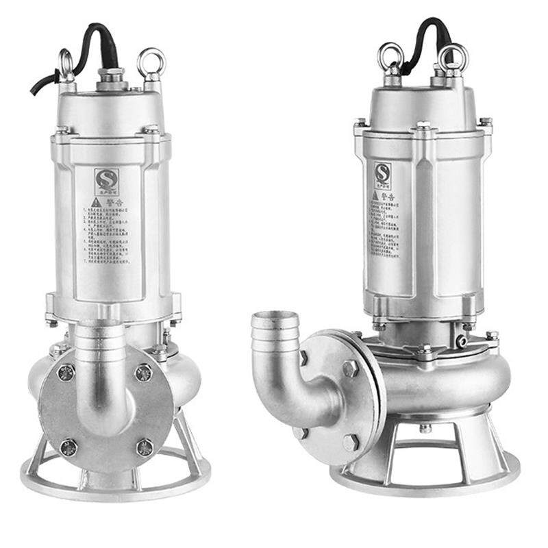 新款316全不锈钢排污切割潜水泵316L防腐蚀耐酸碱电包邮