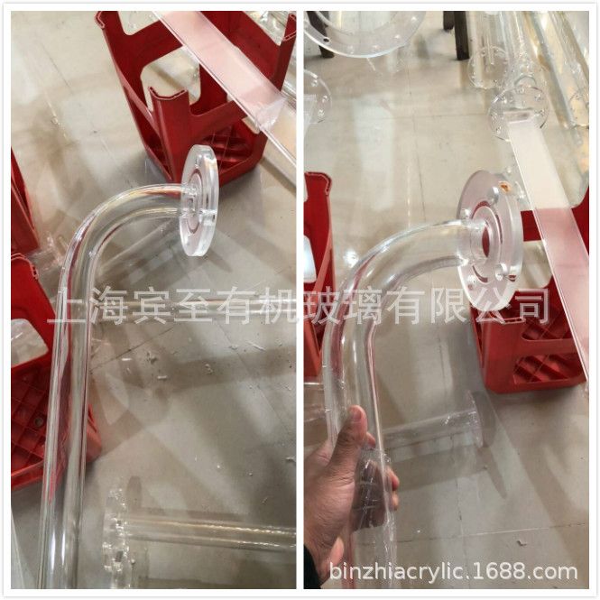 有机玻璃透明弯管弯头亚克力透明管热弯直径10-60mm加工定制
