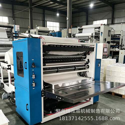 全自动抽纸折叠机 盒装面巾纸折叠机 五排软抽餐巾纸机