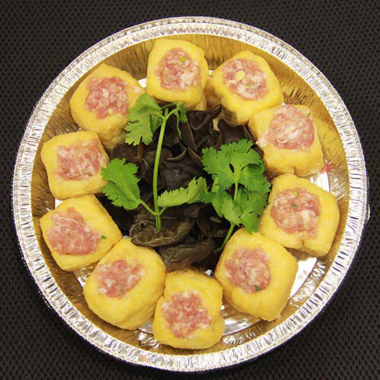 厂家出售全自动定量注馅机 商用灌肉机 油豆腐猪肉混合注馅塞肉机