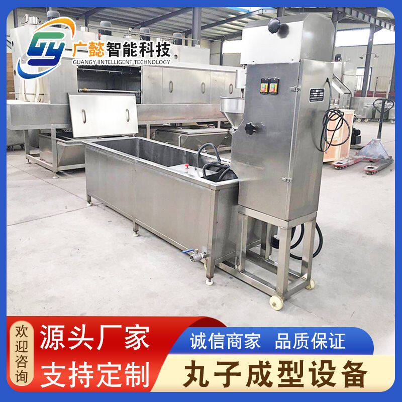 大型香菇丸鸡肉丸全套设备 多功能肉丸机 鱼丸虾丸加工成型一体机