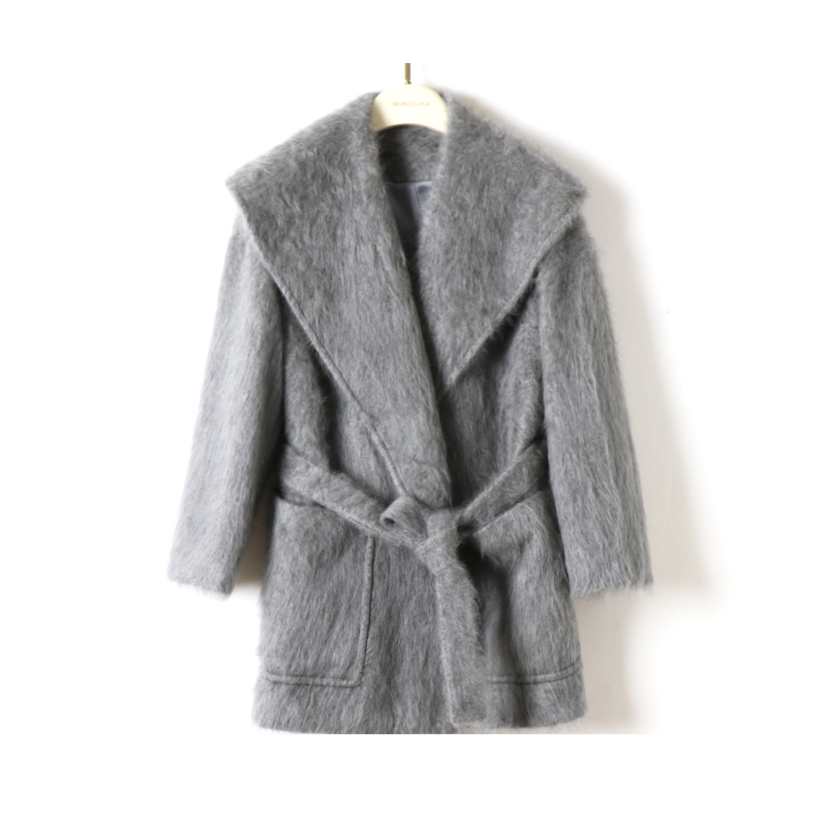 【廖廖粉丝专享】MINGSIKA/名斯卡 新款大衣#5AM935-512D