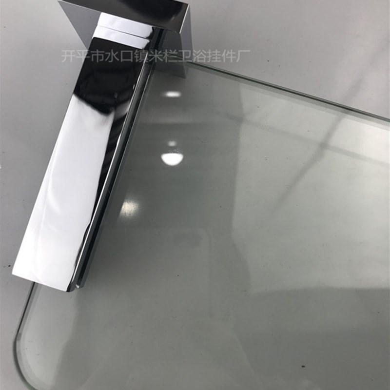 高端酒店工程厨卫单层置物架 浴室化妆台 卫浴玻璃架 五金挂件