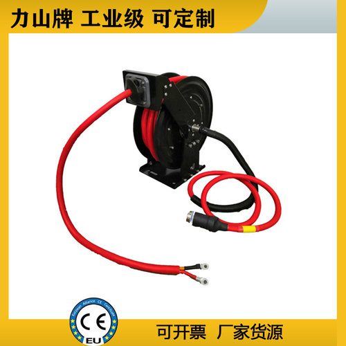 电力电缆卷筒自动伸缩电线盘排管器 电源线自动收线器 网线卷盘