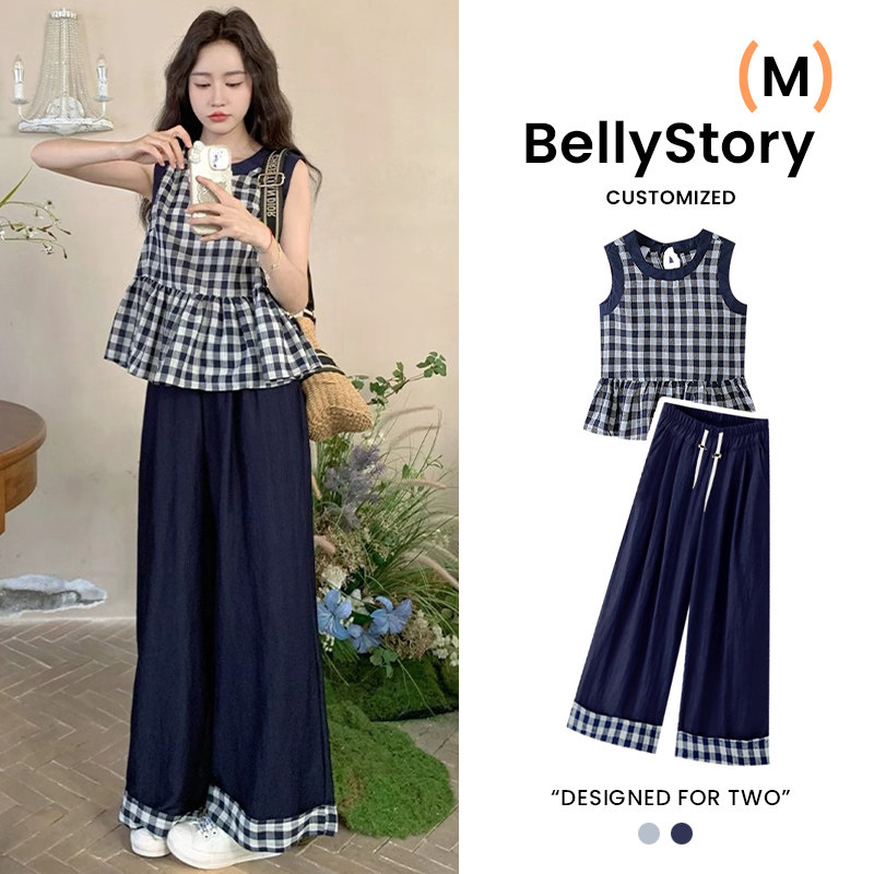 BELLYSTORY孕妇夏无袖上衣阔腿裤