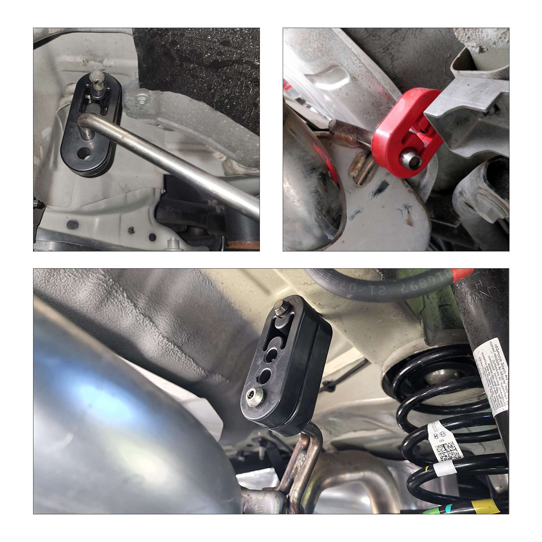 汽车排气管吊架升级消声器橡胶可调绝缘体衬套安装吊架支架2/4/7