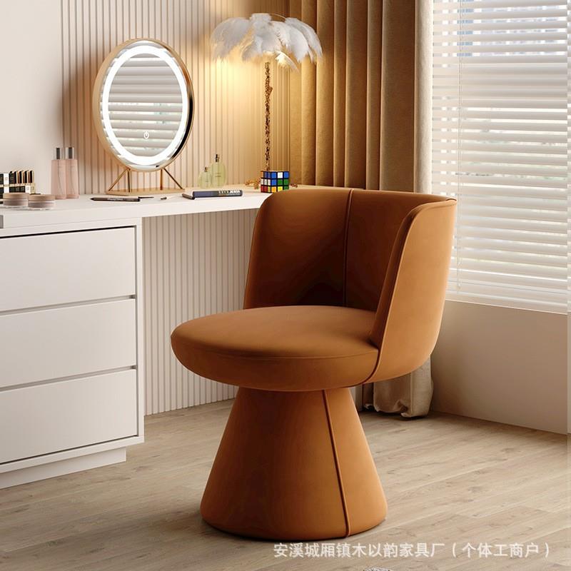 意式极简设计师可旋转酒墩懒人沙发餐椅简约会客高端单人洽谈椅