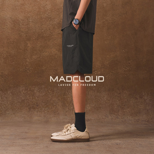 Madcloud薄款五分裤运动短裤男