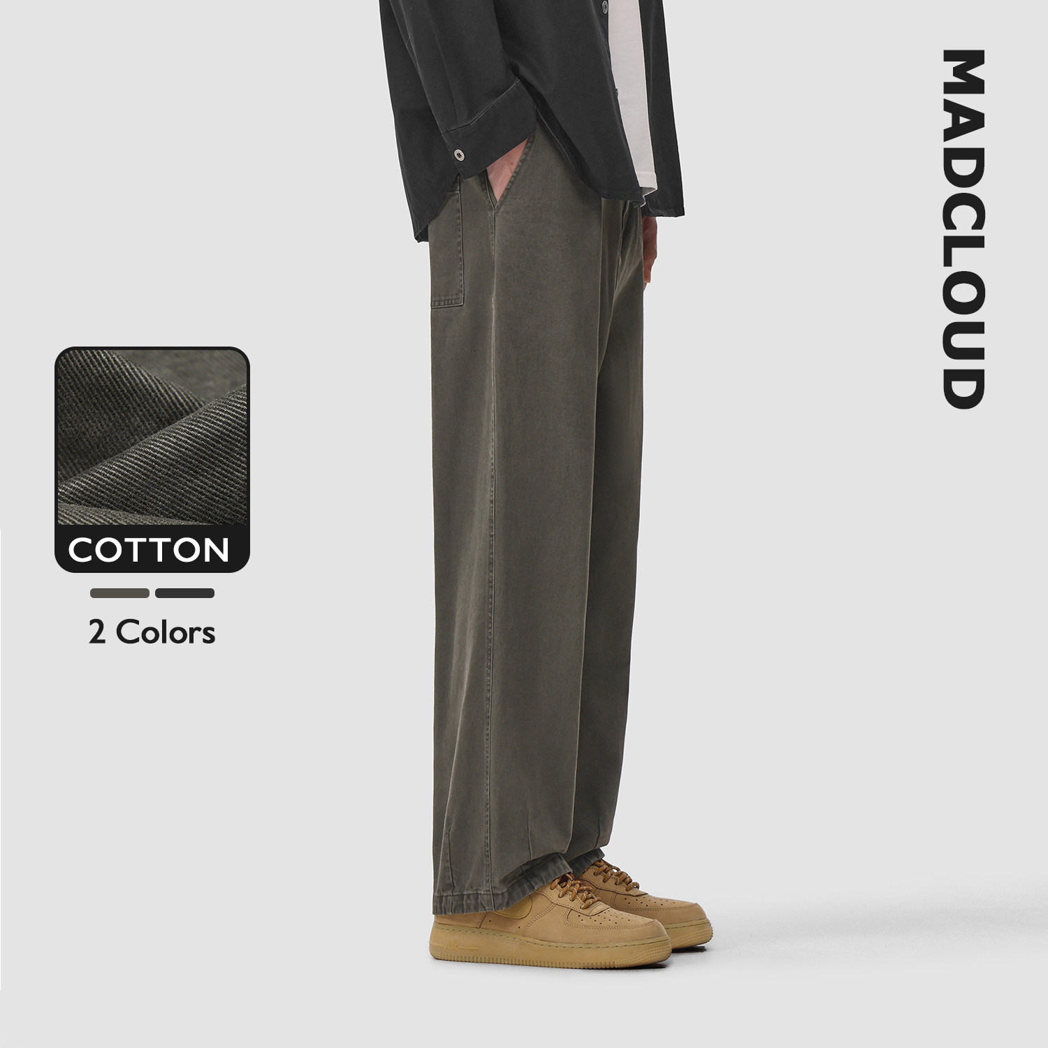 MAD官方 | 迈克罗德 美式复古重磅水洗做旧工装裤春秋休闲裤男,男装,休闲裤,淘宝优惠券,粉丝福利购,淘宝优惠卷