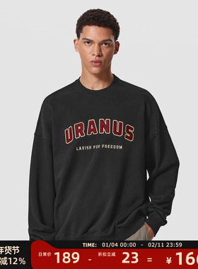 MAD官方 | 迈克罗德 美式休闲潮牌春秋上衣打底衫套头圆领卫衣男