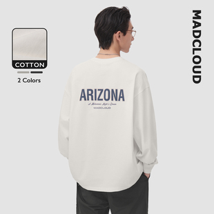 MAD官方 | 迈克罗德 美式高街重磅潮牌春秋内搭打底衫长袖T恤男