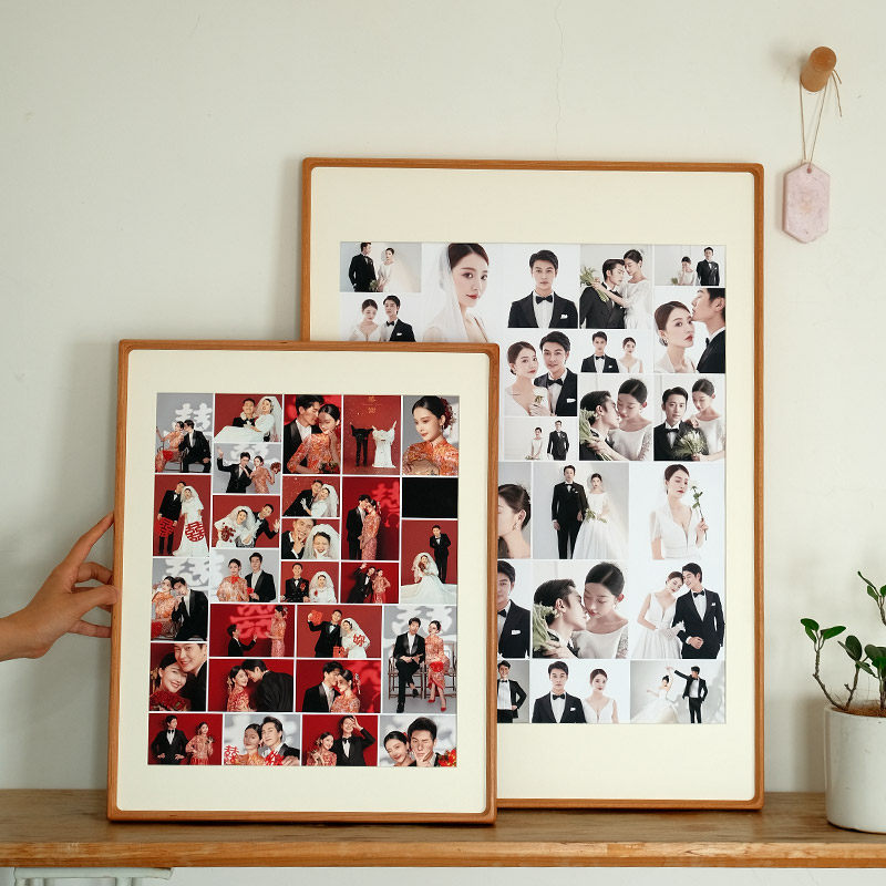 洗照片相框挂墙定制婚纱照打印