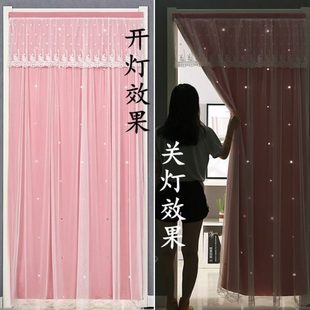 新款 饰仙气 遮光布家用客厅透气四季 通用卧室门帘隐私艺双2023年装