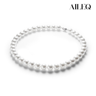 AILEQ珍珠项链倪妮同款 INS风纯白项圈k4 施家珠颈链轻奢小众高级款