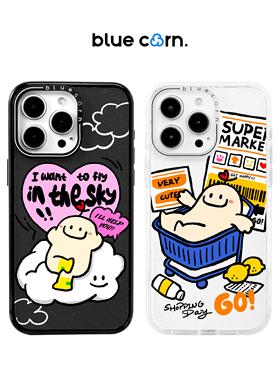 bluecorn 蓝色苞米原创自由皮蛋 购物皮蛋适用于iPhone 17 PRO MAX16 pro15 13magsafe镜面磁吸防摔手机壳