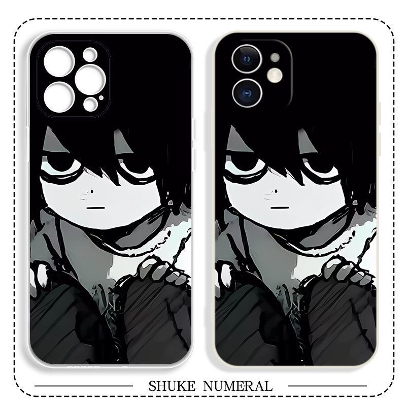 Q版死亡笔记二次元动漫iphone手机壳苹果17promax可爱16卡通15高级感14小众13华为小米1加15超火独特情侣软壳