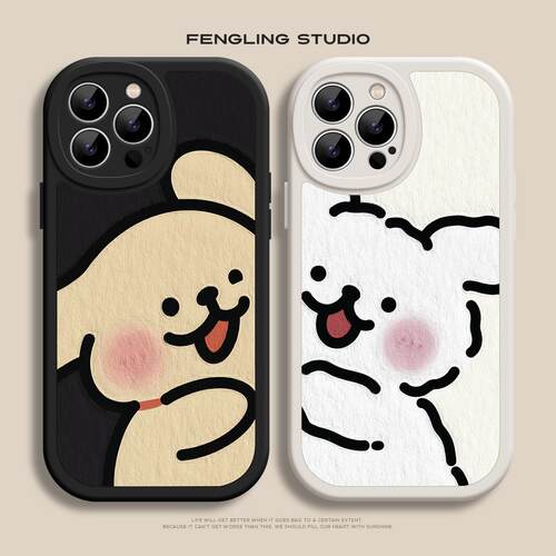 小白抱抱iPhone17promax苹果13小米15ultra华为pura70新款P60适用nova14pro可爱ins红米K80情侣vivoS20手机壳