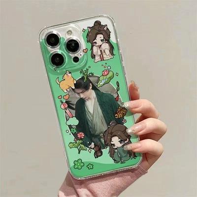 成毅放小卡手机壳透明壳苹果16promax华为mate60荣耀x50小米15vivoiQOO5OPPO真我可爱小众通用全包保护套